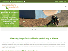 Tablet Screenshot of landscape-alberta.com